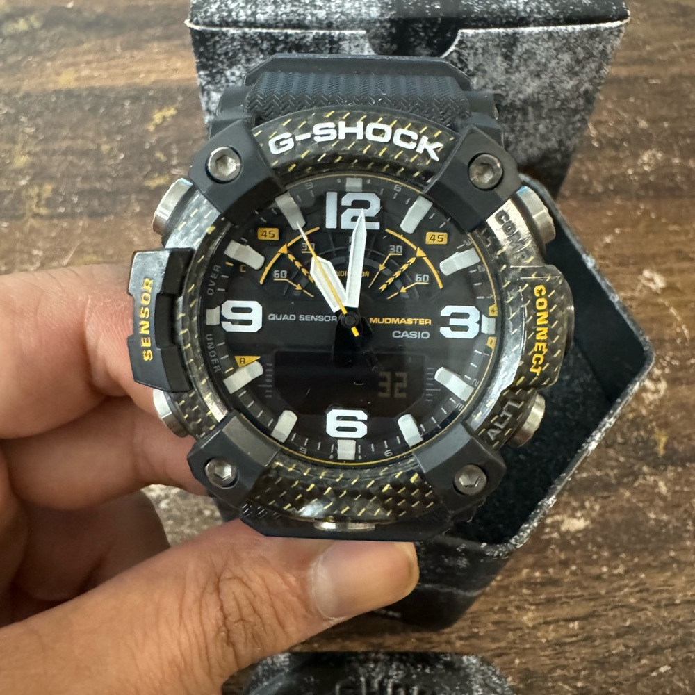 G-SHOCK GGB100Y-1A YELLOW ACCENT SERIES MUDMASTER MEN'S WATCH